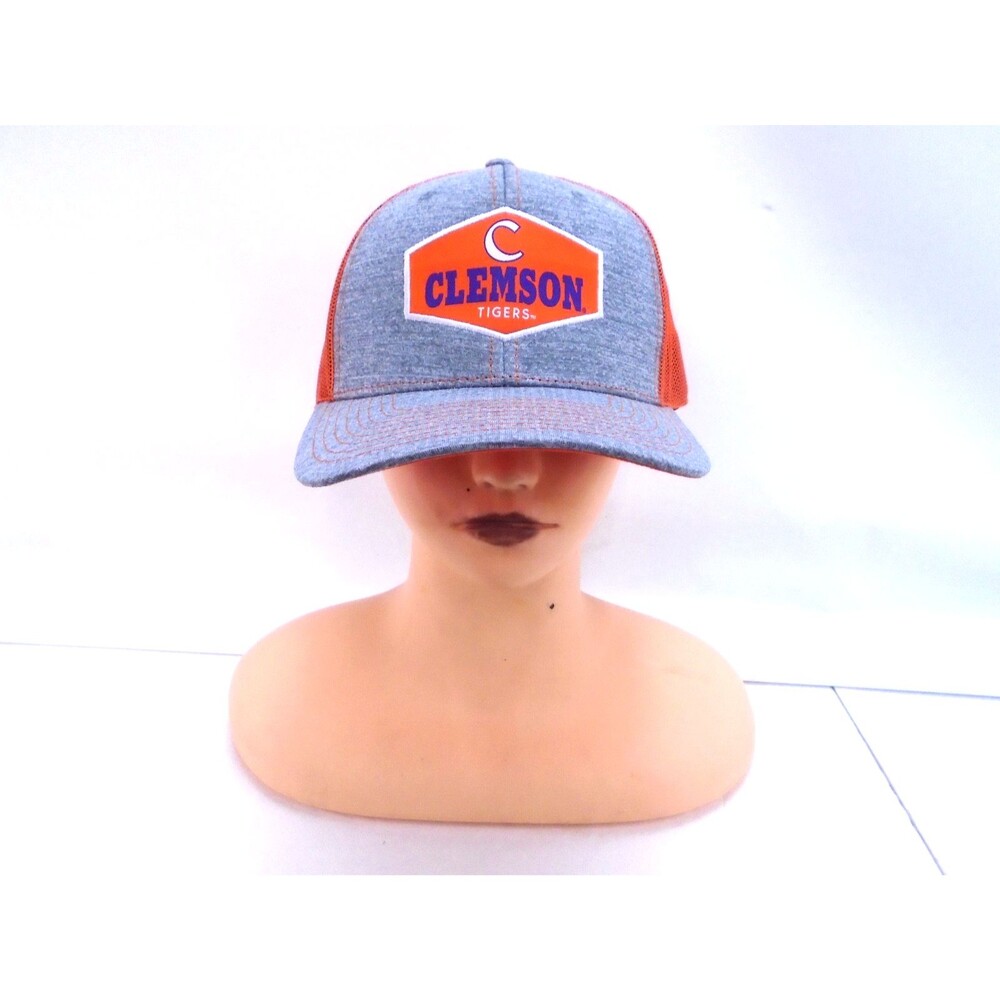 Clemson Tigers Hat Fan Favorite Trucker Cap Gray Orange Snapback Mesh OSFA NCAA